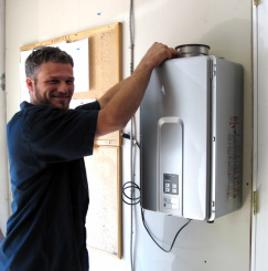 tankless water heater installation in Western Pa.